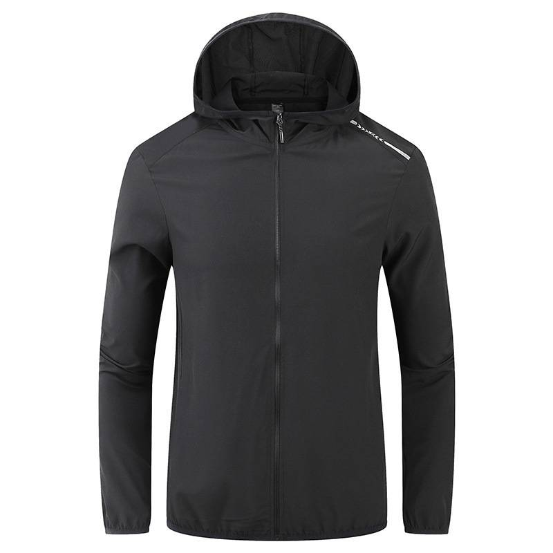 Herrenbekleidung Ultradünne Laufjacke Schnelltrocknende Sport-Windjacke Fitness Morgenlauftraining Hoodie Langarm Sonnenschutzkleidung_voghion.com
