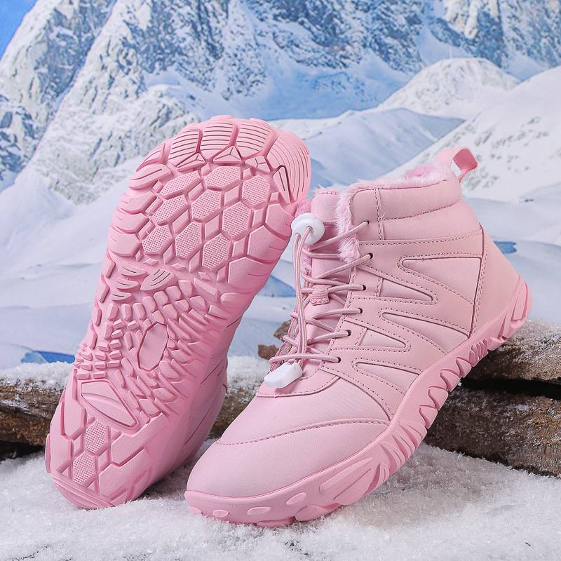 Outdoor Sports Cotton Shoes For Men And Women With Fleece Warmth Boots 2025 Couple Shoes_voghion.com