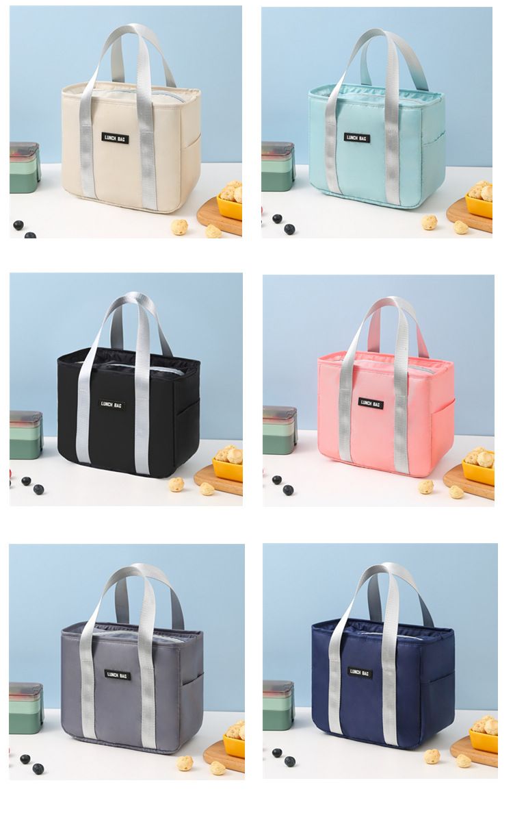 Insulated Lunch Bag For School & Office - Navy Blue Thermal Food Carrier With Handles (Leakproof & Stylish Perfect For Picnics Bento & Meal Prep)_voghion.com