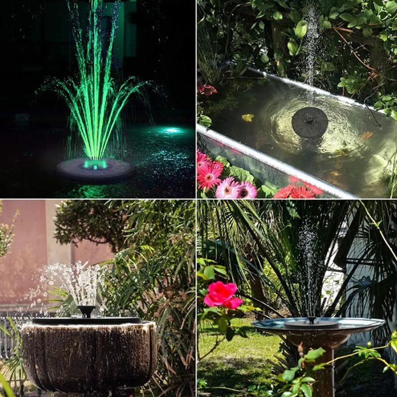 Plovoucí fontána na solární pohon Zahradní vodopád Vodopád Vodní čerpadlo Bazén Jezírko Ptačí koupel Solární panel Zahradní dekorace_voghion.com
