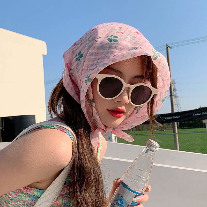 2024 new square s, cotton and linen heads, sunshade, photography small fresh artistic headband, flower leisure_voghion.com