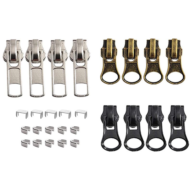 Nr. 5 metāla rāvējslēdzēja galviņas apģērbu remonta rāvējslēdzēja galviņas sveķu neilona rāvējslēdzēja piederumi_voghion.com