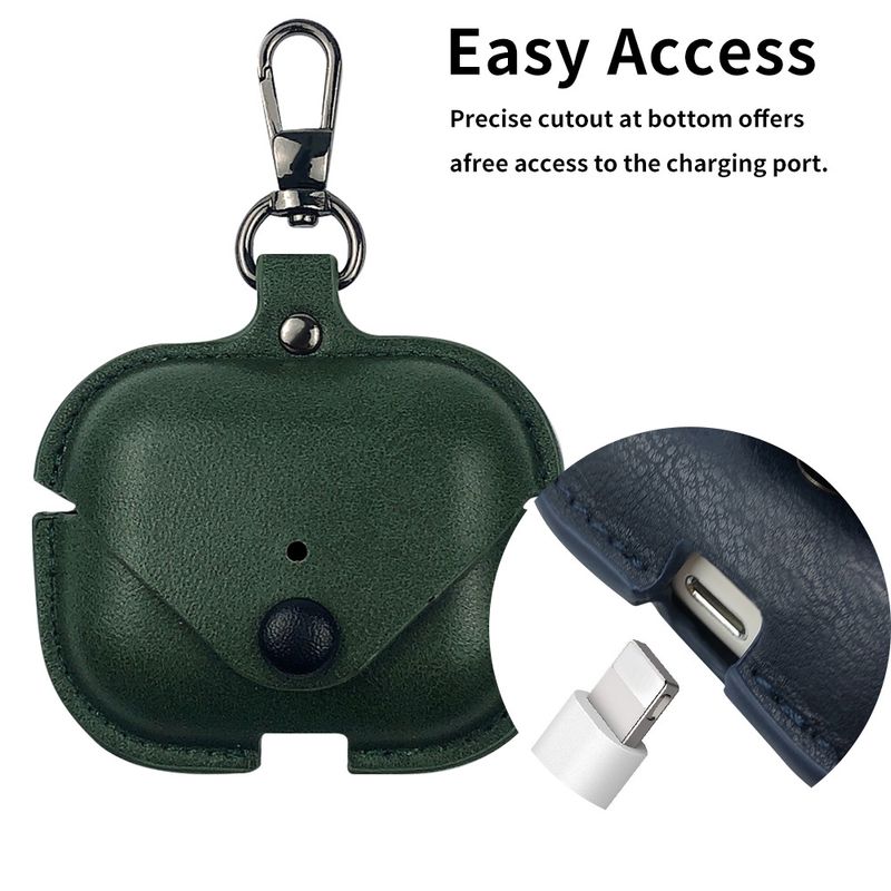 Hot Sale Applicable AirPods4Pro Protective Case Leather Headphone Case Apple 3rd Generation Bluetooth Anti-drop Headphone Cover_voghion.com