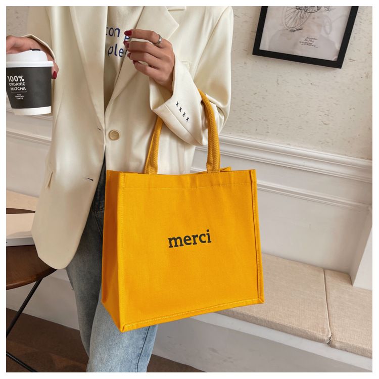 Damentaschen High School-Schülerinnen Eine Schulter-Einkaufstasche Weiblich Neue Mode Alle Match Große Kapazität Tragbare Canvas Pendlertasche_voghion.com