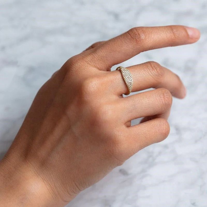 Cao Shi French Mix And Match Style Ins Super Hot Exquisite Dense Set Ring Simple Fine Jewelry_voghion.com