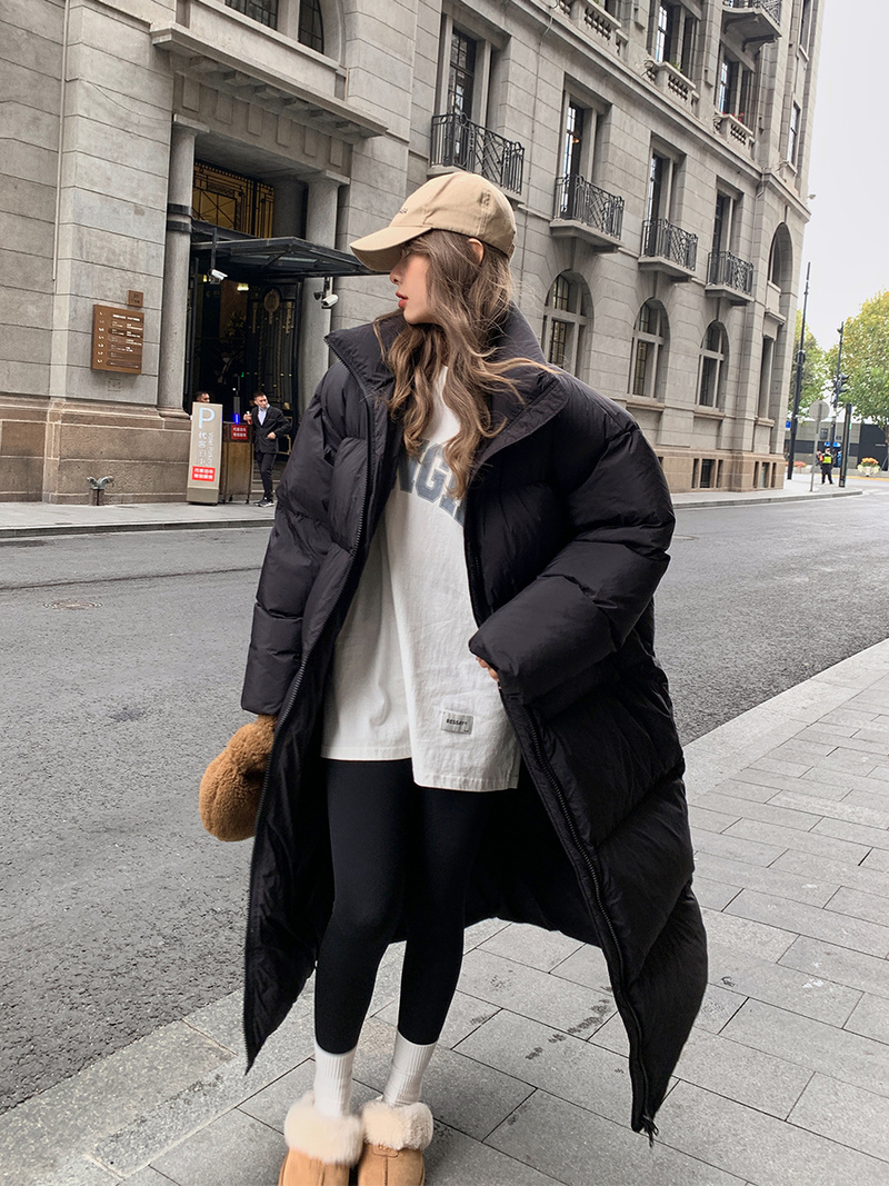 2023 Inverno Nuovo Giù Cappotto di Cotone Cappotto di Cotone Coreano di Media Lunghezza da Donna Cappotto di Cotone Sciolto Versatile Cappotto di Pane Addensato_voghion.com