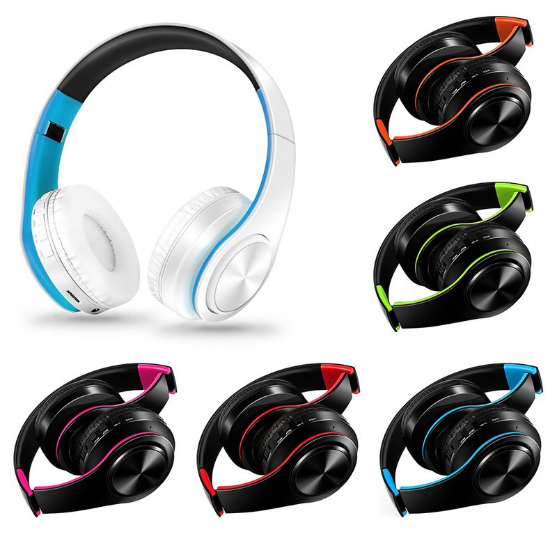 Skládací stereo bezdrátová sluchátka Bluetooth 4.0 Náhlavní soupravy s těžkými basy s mikrofonem_voghion.com