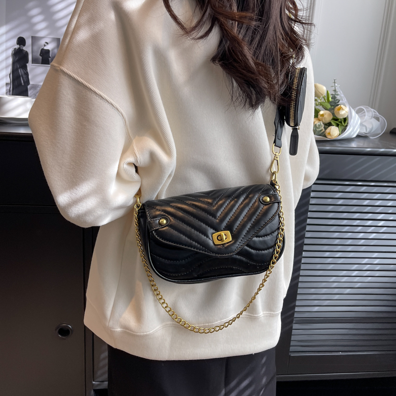 Designer-Handtasche für Damen, modisch, 2 Stück, Umhängetasche für Mädchen, Ketten, einfarbig, Umhängetasche mit Klappe_voghion.com