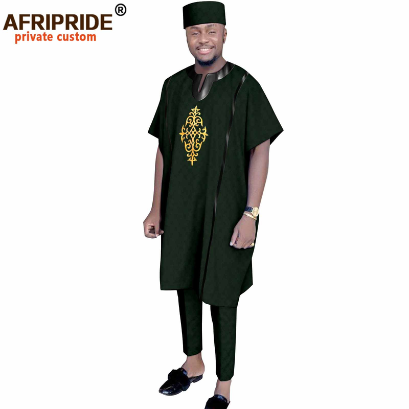 Men's clothing 3 piece top + pants + hat_voghion.com