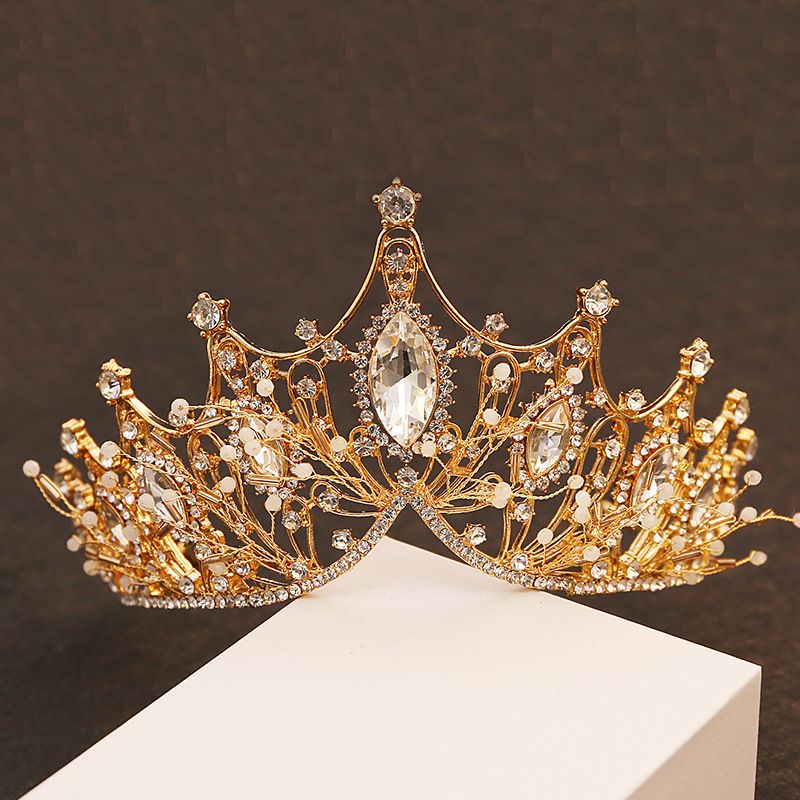 Accessori per capelli in cristallo atmosferico con corona barocca retrò europea e americana transfrontaliera fatta a mano all'ingrosso in magazzino_voghion.com