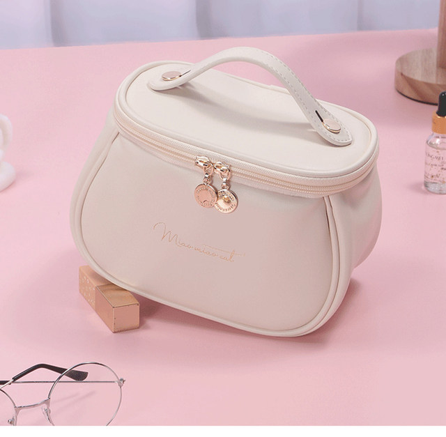 Simpatica borsa per trucco in PU per donna Articoli da toeletta Organizer Custodia da viaggio impermeabile Custodia per cosmetici portatile di grande capacità_voghion.com