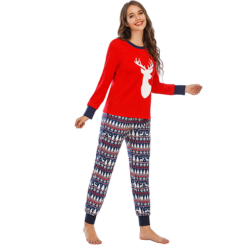 Christmas Style 2025 Spring/Summer New Women's Loose Homewear Pajamas Long Sleeve Set_voghion.com