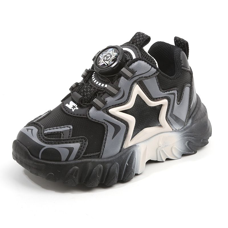 Chaussures de sport pour enfants, printemps et automne 2025, pour garçons, papa, bouton rotatif, décontractées, célèbres sur Internet, semelles souples pour bébés_voghion.com