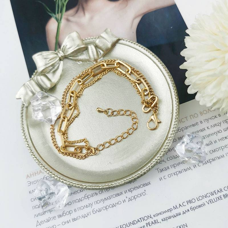 Multi Layer Ins Licht Einfache Gold Armband Persönlichkeit Hand Schmuck Weibliche_voghion.com