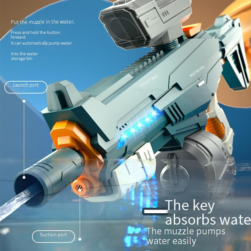 Pistol cu apă electric cu oglindă, capacitate mare, vară, plajă, piscină, jucărie cu apă în aer liber, copii, pistol cu apă_voghion.com