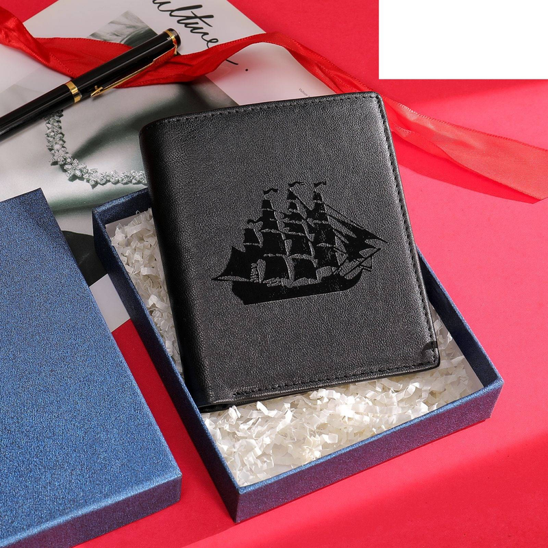 Men's Genuine Leather Wallet Premium Cowhide Bifold Wallet With Anti-Theft Design, Classic Geometric Stitching, Gift Box Included (Short/Medium/Long)_voghion.com