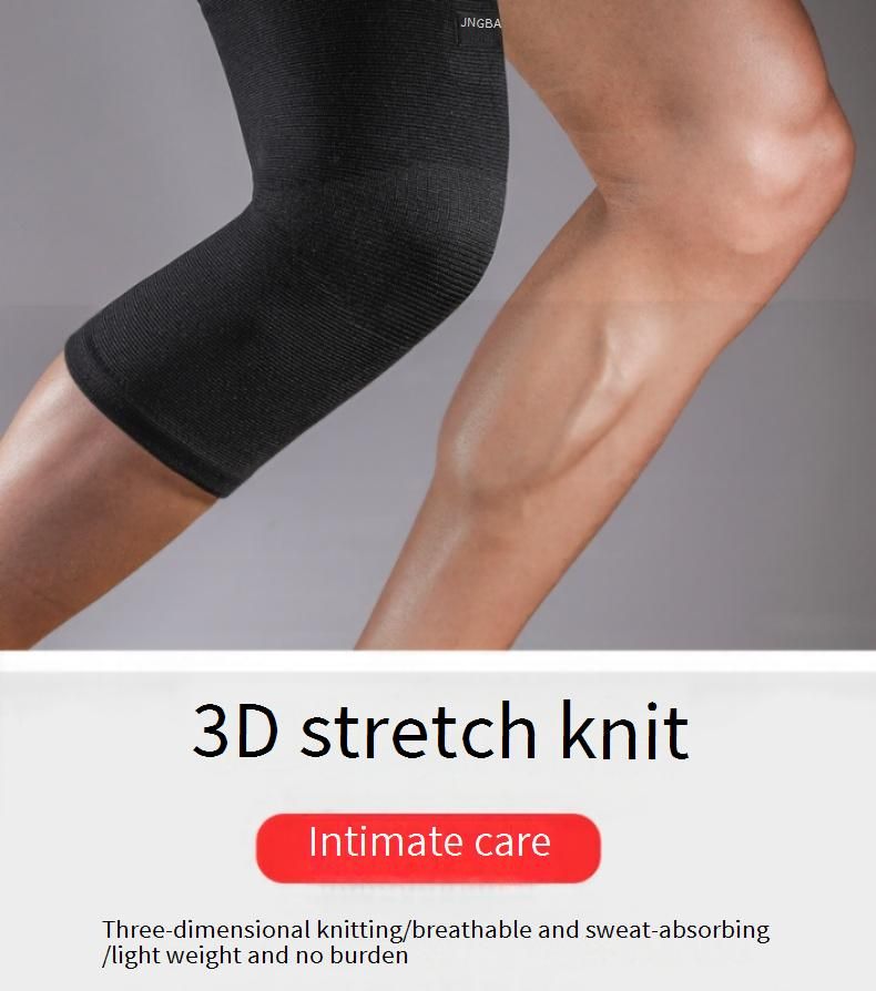 JINGBA Knee Brace For Running, Cycling, Hiking & Sports – Breathable Support For Basketball, Gym, Workout (Black, One Size Fits Most)_voghion.com