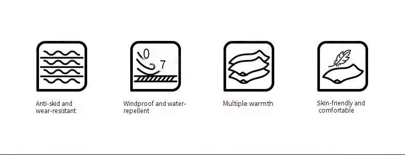 Guanti da sci per uomo e donna - Guanti invernali impermeabili e antiscivolo con fodera rimovibile per snowboard e clima freddo (S/M/L, 5 colori alla moda)_voghion.com