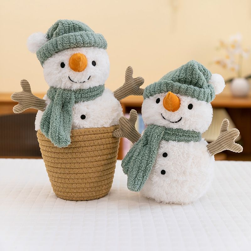 Mini Cute Sami Snowman Plys Legetøj Blød Dukke Dukke Pude Hjem Dekoration Julegave_voghion.com