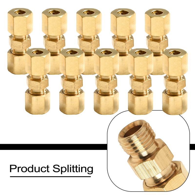 10pcs/Kit For Brake e Without Flaring 4.75mm No Flange Connector Auto Parts Braking System_voghion.com