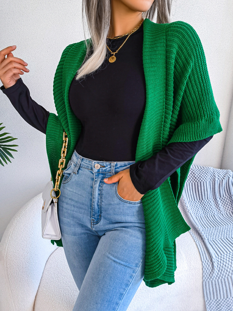 Ropa de mujer Ins estilo real tiro otoño e invierno casual suelto talla grande cárdigan suéter chaqueta estación independiente ropa de mujer_voghion.com