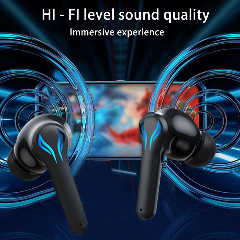 Écouteurs sans fil KW01 avec compartiment de chargement, son HiFi à faible latence 45ms, double Mode stéréo, compatible Bluetooth 5.3_voghion.com