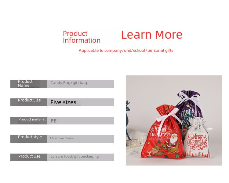 Christmas Gift Bag in stock 2024 New Halloween Drawstring Candy Bag suit Gift Bag _voghion.com