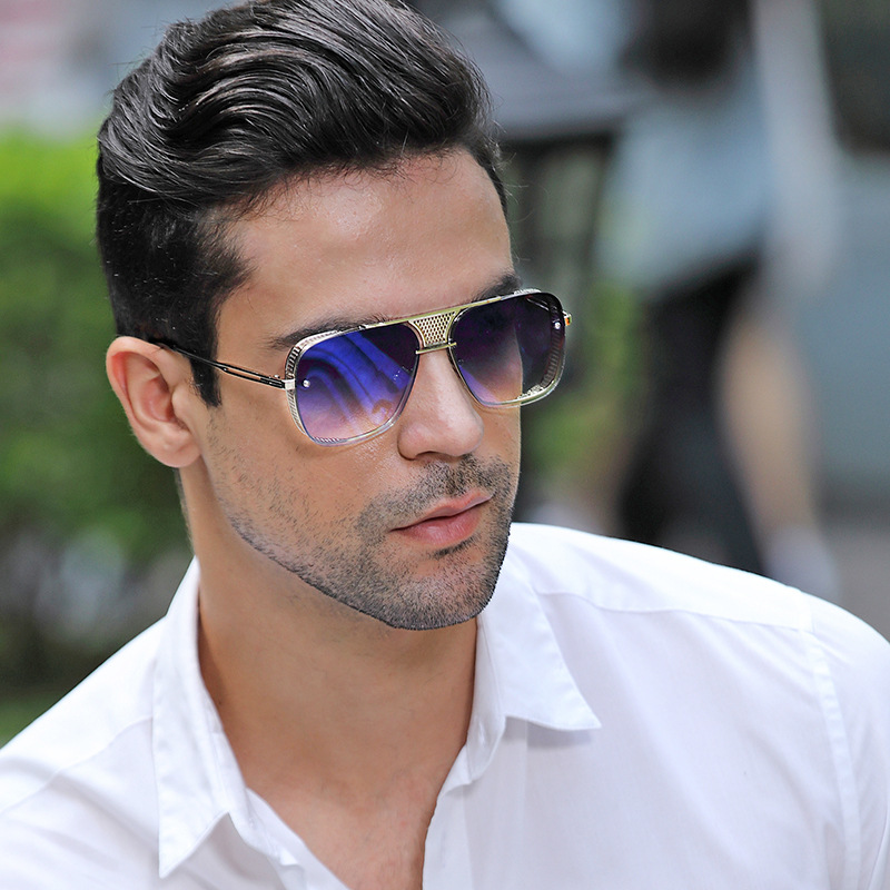 2021 New Style Square Sunglae For Men Fahion Steampunk Glae Hollow Out Oculo De Sol Maculino Vintage Punk_voghion.com