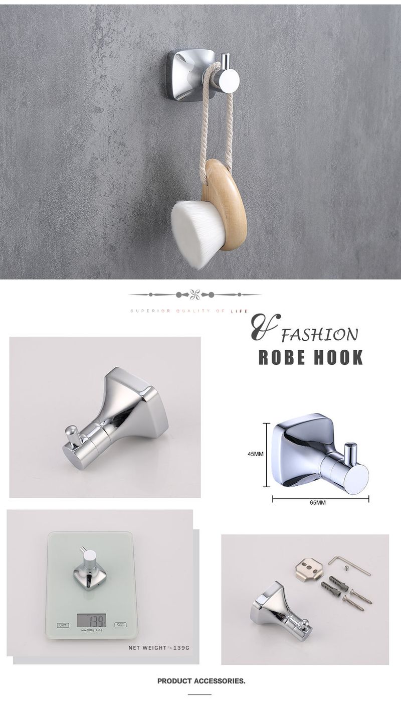 Chrome bathroom towel rack towel bar single rod bathroom storage rack hanging rack bathroom light luxury style towel rack_voghion.com