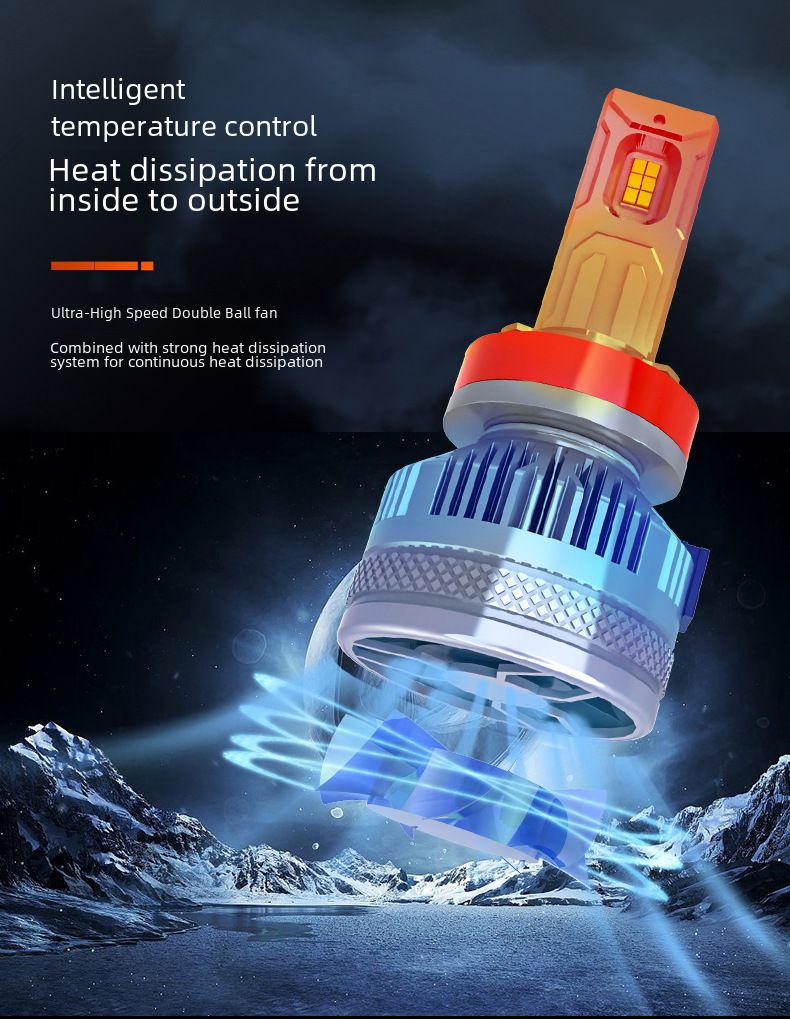 Yeni S13 araba led farları 200W kod çözme yüksek güç H7H11H4 yakın ve uzak ışık modifiye led farlar_voghion.com