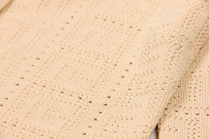 Abbigliamento da donna primavera e autunno nuovo maglione a maglia cava a maniche lunghe girocollo corto top giacca cardigan alla moda per le donne_voghion.com