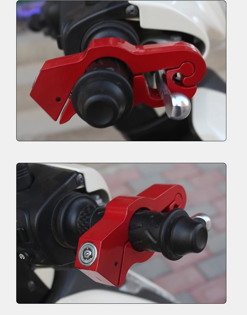 Universal Alarm Throttle Motorcycle Handlebar Anti-theft Electric Scooter Horn Brake Lock_voghion.com