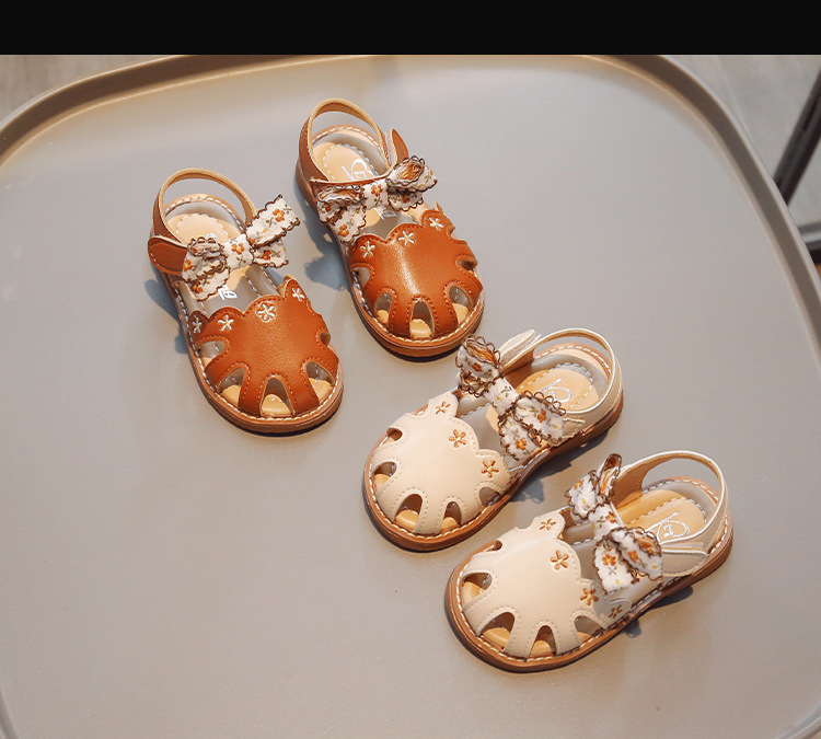 Mädchen Sandalen Prinzessin Baotou 2023 Sommer Neue aushöhlen Chinesischen Stil Gestickte Weiche Sohle Mode Koreanische Ausgabe_voghion.com
