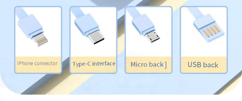 Handy-Zubehör Mini Portable Power Bank 20000 MAh Große Kapazität Handy Power Bank Mit Gebaut In Kabel_voghion.com