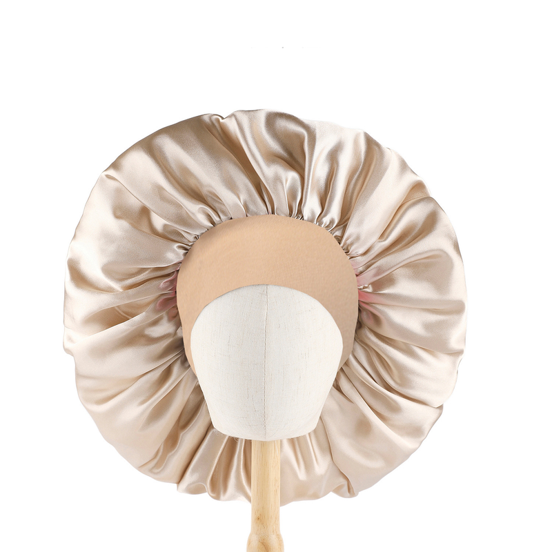 Men's Hats Official Large Satin Nightcap Rubber Band Hat Hair Care Hat Satin Nightcap Multi Color_voghion.com
