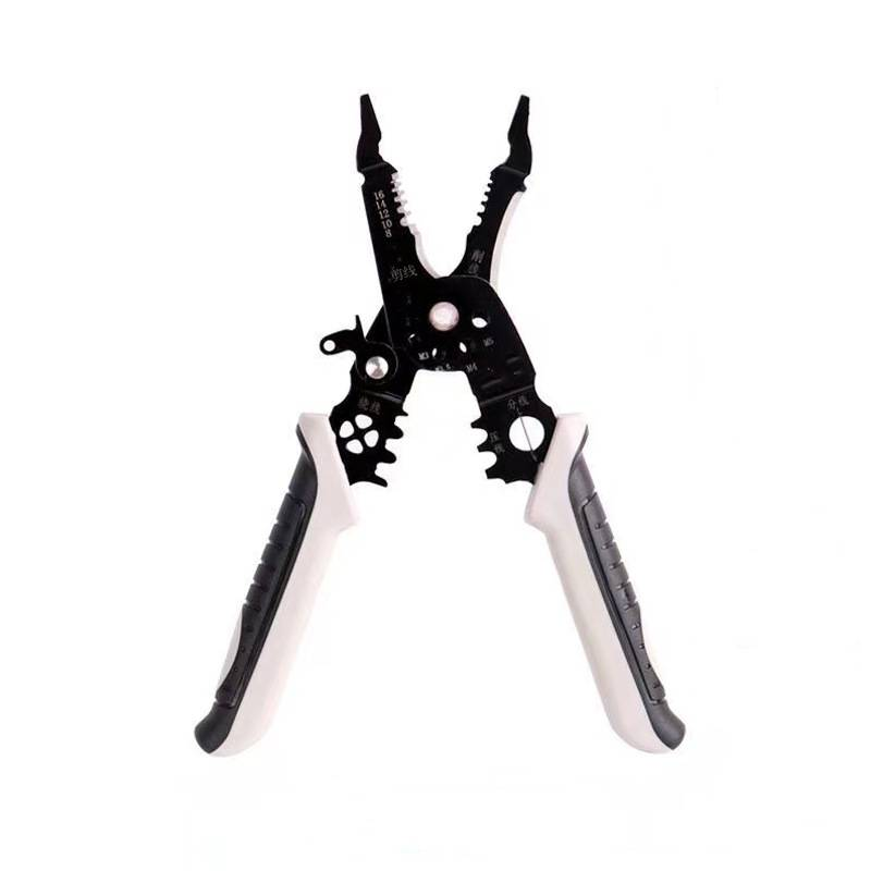 Portable Multi-Function Wire Stripper – Titanium Steel Electrician Tool For Stripping, Cutting & Crimping With Compact Storage_voghion.com