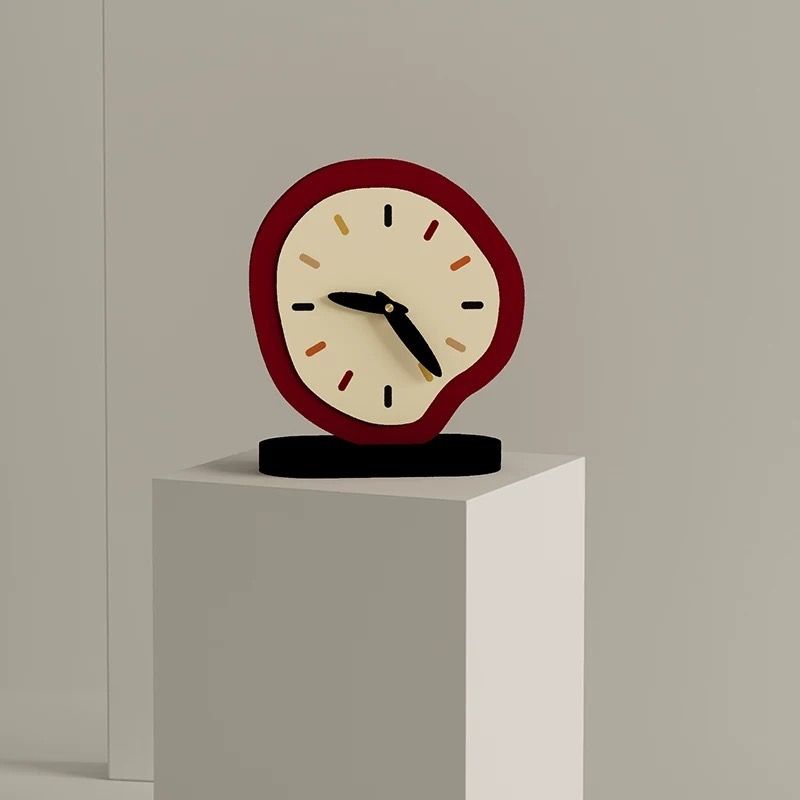Wohnzimmer Tischuhr Kreative Einfache Desktop Uhr Ornamente Hochwertige Kunst Schlafzimmer Stille Nachttischuhr_voghion.com