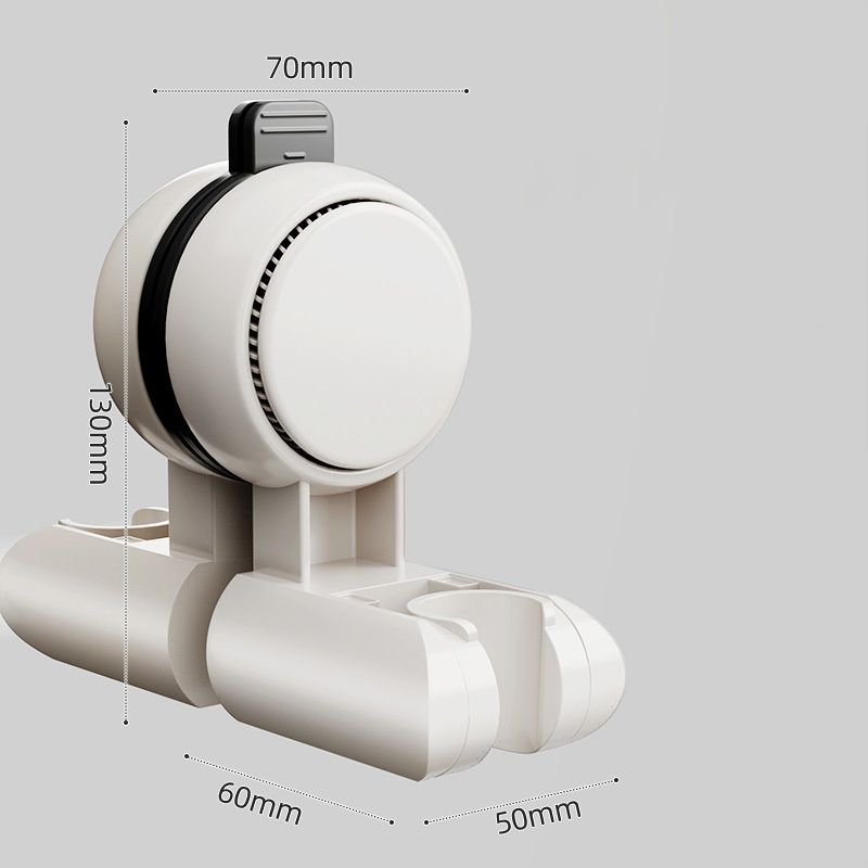 Suction Cup Shower Head Holder Bathroom Home Fixing Tool No-Drill Shower Head Base Child-Friendly Movable Shelf_voghion.com