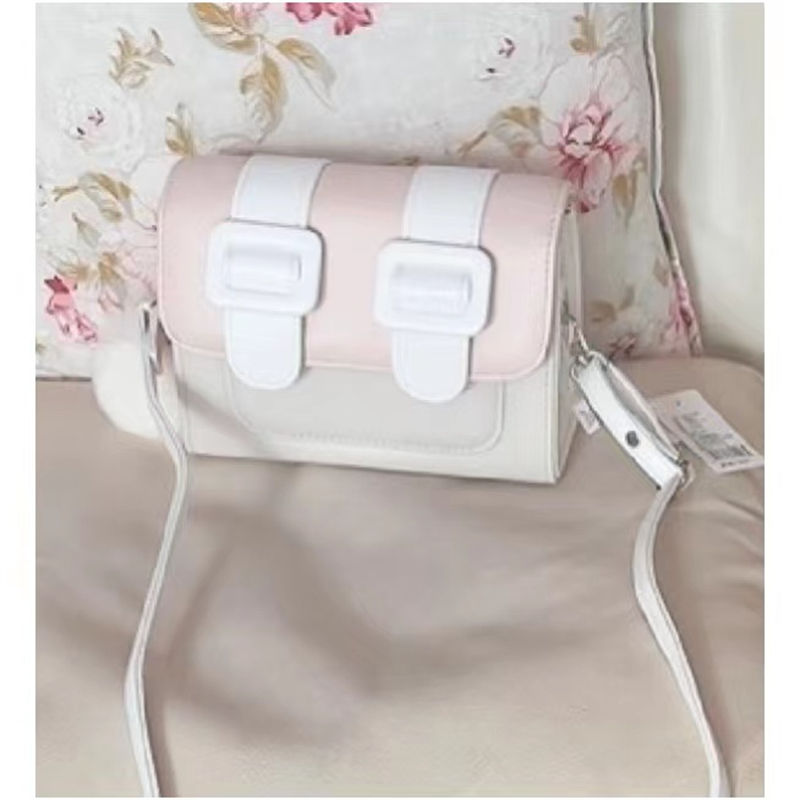 Macaron-Bolso cruzado pequeño y cuadrado para mujer, bandolera pequeña para estudiante de Cambridge, a la moda, novedad de 2023_voghion.com