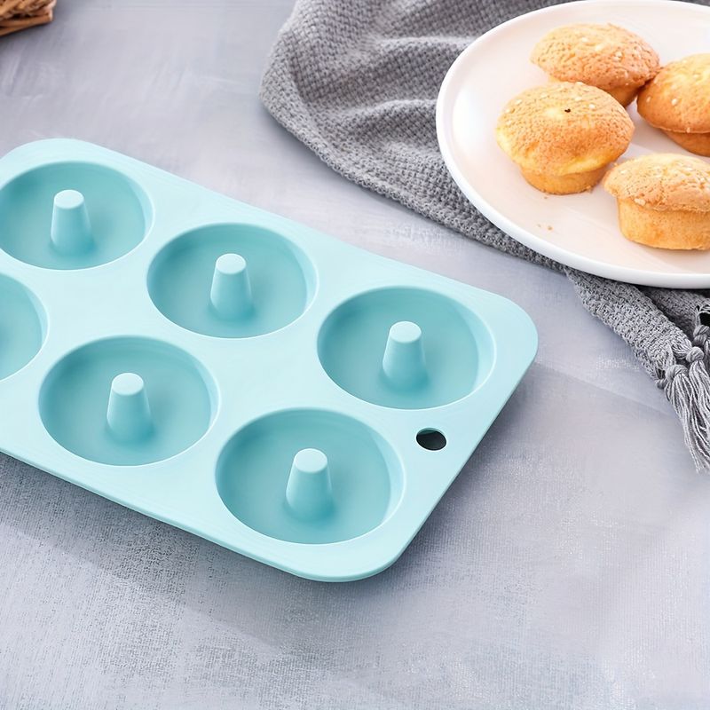 6ks silikonová sada kuchyňských potřeb na pečení, nepřilnavé silikonové pekáče, silikonové dortové formy, pekáče, donutová forma, silikonová forma na muffiny, dortové formy_voghion.com