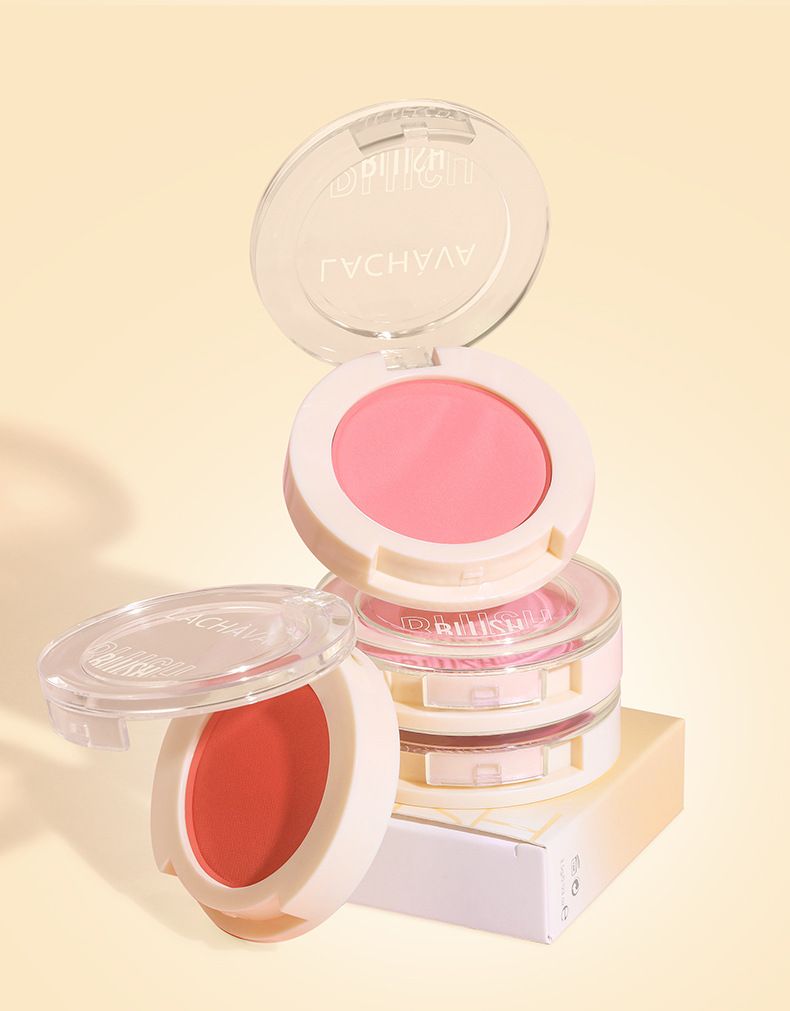 Monochrome Powder Blusher Cream Matte Nude Makeup High Gloss Rouge 12 Color Pearl Light Fine Shiny Powder Blusher_voghion.com