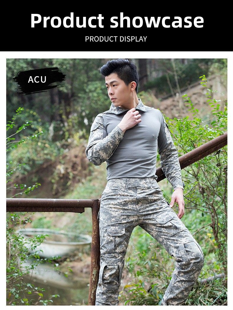 Camouflage Frog Tactical Training Quick-Dry Enthusiast Outdoor CS Expansion Field Suit Cross-Border Wholesale_voghion.com