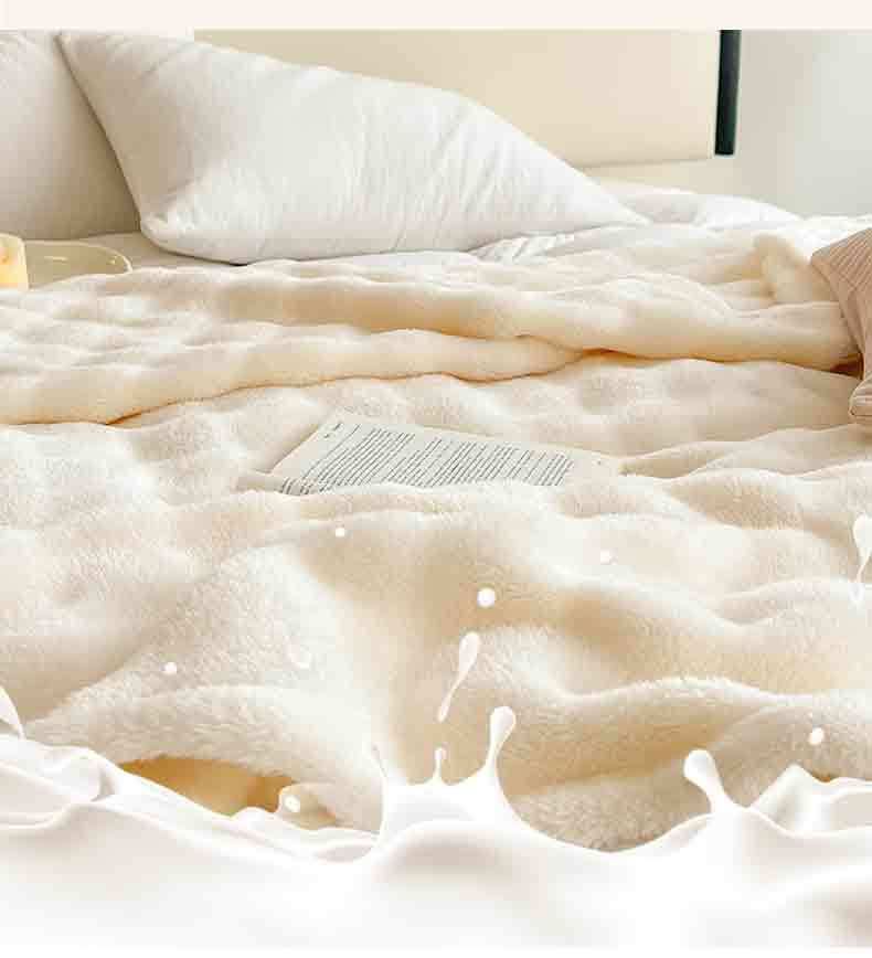 Winter-Flanelldecke, extra dick, Korallenvlies, für das Nickerchen im Wohnheim, Büro, weich und warm, Einzelbettgröße, für Studenten und Erwachsene_voghion.com