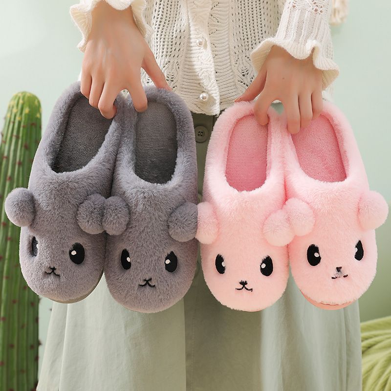 Pantofole da uomo in cotone con motivo a luna, calde, antiscivolo, con fondo spesso, per la casa e l'autunno e l'inverno, da donna_voghion.com