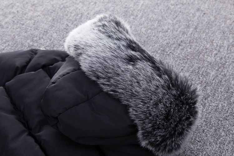 Children's Clothing Small And Medium Sized Boys And Girls Cotton Jacket Fur Collar Cotton Coat Hand Stuffed Cotton Coat_voghion.com