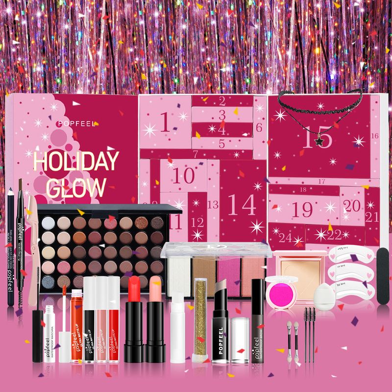 Make-up-Sets POPFEEL Make-up-Set Geschenkbox 24-teiliges Kosmetikset Weihnachten Valentinstag Geburtstagsgeschenk_voghion.com