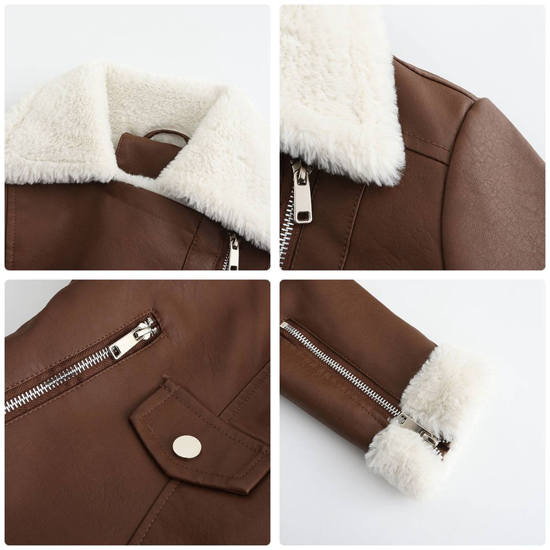 Neue langärmelige warme Reversjacke aus Wildleder für Damen im europäischen und n Pendler-Freizeitstil_voghion.com