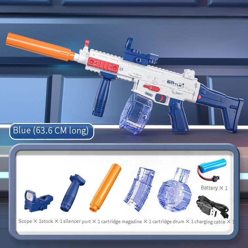 Auto Rapid-Fire Water Blaster 1000ml Tank Electric Water Gun For Splash Battles Pool Parties Team Building Summer Outdoor Fun For Kids Adults_voghion.com