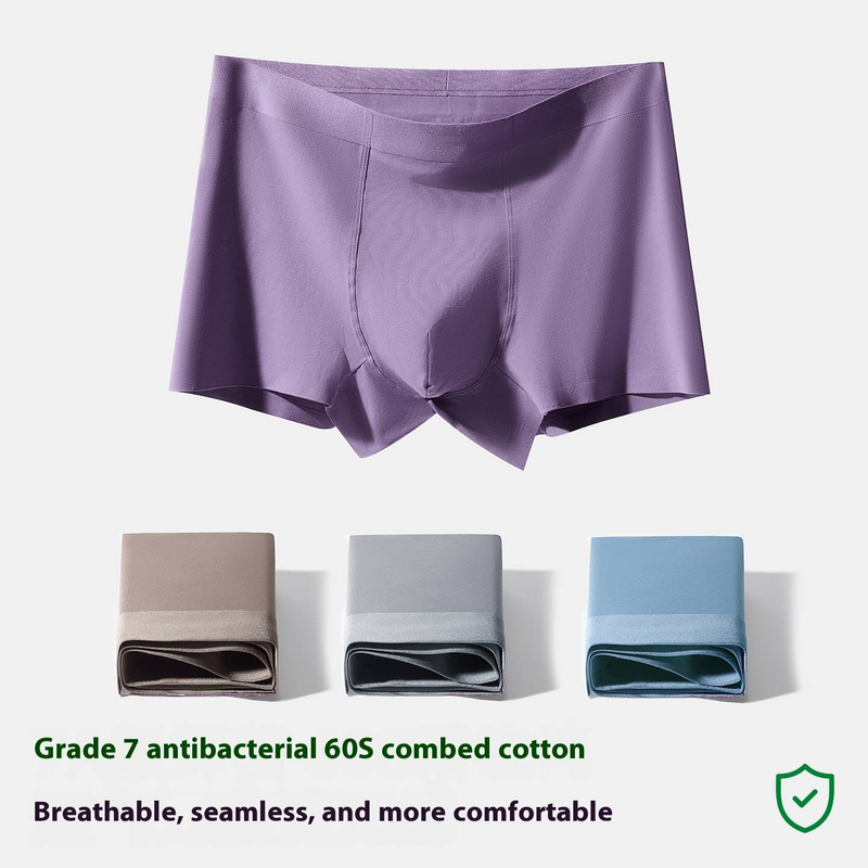 Herrenunterwäsche aus reiner Baumwolle, atmungsaktive Boxershorts, große Größe, nahtlose Baumwollhose für Jungen, 7a, antibakterielle Schritthose_voghion.com