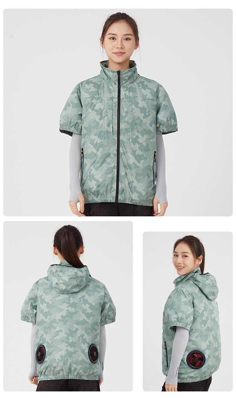 Kühlweste für Herren im Sommer mit eingebautem Ventilator, klimatisierte Kleidung, Camouflage-Arbeitskleidung für den Bau, Angelweste_voghion.com